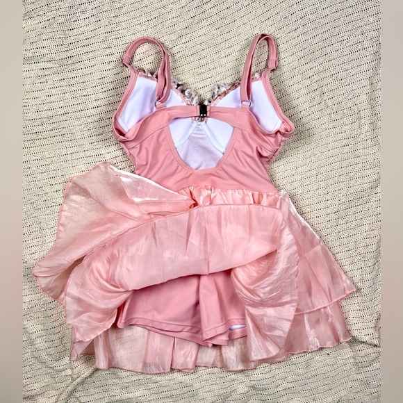 Modest Japanese Style Swimwear Dress or Fairy Core Dress w Shorts & Push Up Bra - Picture 9 of 10